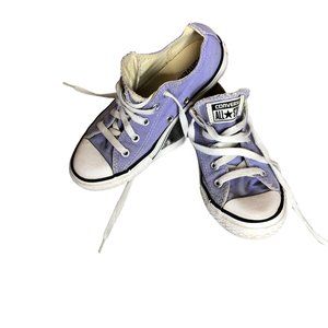 Converse All Star Chuck Taylors Purple White Girls 1 Low Top Sneakers Shoes